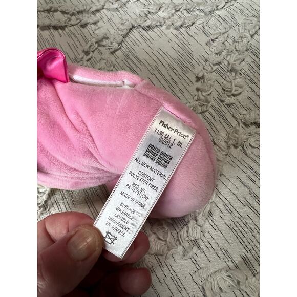 Fisher-Price Soothe Glow Seahorse Musical Plush Toy Pink Works - Picture 5 of 5